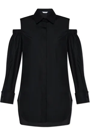 Max Mara Bluser & Skjorter, Dame, Sort, XS, Bomuld, Skjorte med udskæringer `Ragni`