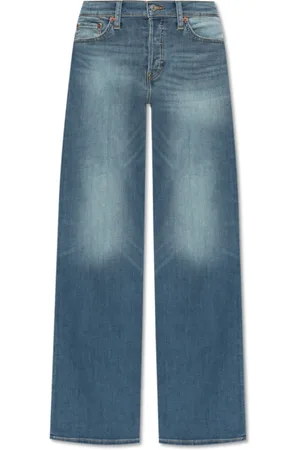 RE/DONE Jeans, Dame, Blå, W27, Bomuld, Bredbenede jeans