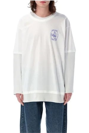 MAGLIANO Top, Herre, Hvid, M, Bomuld, Hvid Dobbelt Tee Bomulds T-shirt