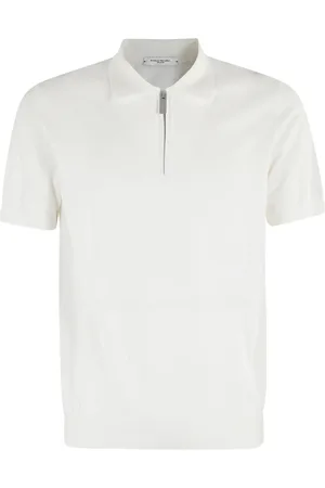 Paolo Pecora Top, Herre, Hvid, XL, Polo Skjorte