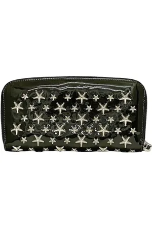 Jimmy Choo Pre-owned, Dame, Sort, ONE SIZE, Tyl, Pre-owned Laeder punge