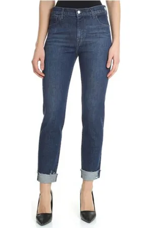 J Brand Jeans, Dame, Blå, W25, Cosmic Destruct Johnny T-shirt