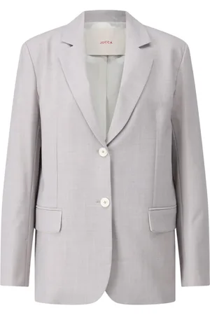 Jucca Jakke, Dame, Grå, S, Uld, Klassisk Forretningsblazer