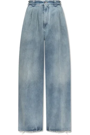 Maison Margiela Jeans, Dame, Blå, 3XS, Bomuld, Jeans med lommer