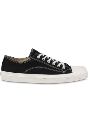 Moschino Sko, Herre, Sort, 41 EU, Sort Lærred Flatform Sneakers