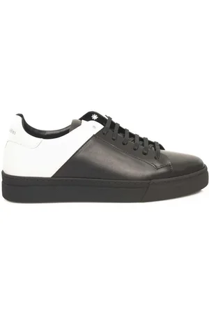 Cerruti 1881 Sko, Herre, Hvid, 41 EU, Læder, Sort Læder Herre Sneakers