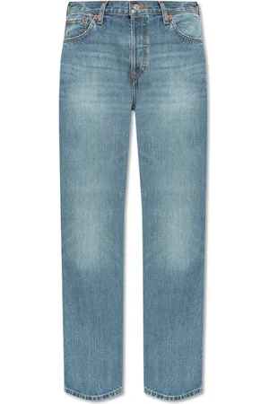 RE/DONE Jeans, Dame, Blå, W28, Bomuld, Straight leg jeans