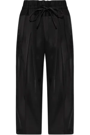 Jil Sander Bukser, Dame, Sort, XS, Bukser med silkefinish