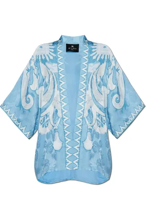 Etro Bluser & Skjorter, Dame, Blå, M, Mønstret Skjorte