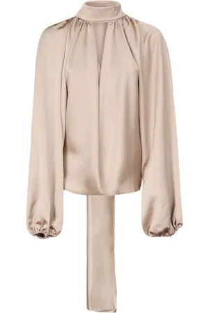 Andamane Bluser & Skjorter, Dame, , 2XS, Uld, Elegant Bluse med Drop Åbning