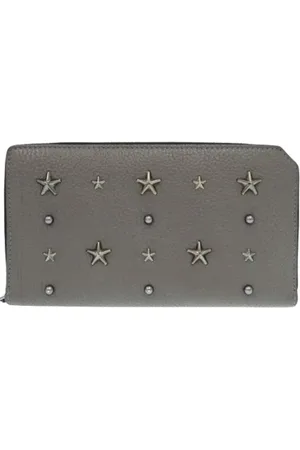 Jimmy Choo Pre-owned, Dame, Grå, ONE SIZE, Tyl, Pre-owned Laeder punge