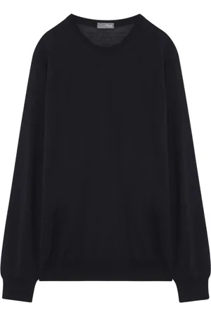 DRUMOHR Strik, Herre, Blå, 2XL, Rundhals sweater
