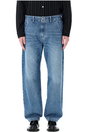mfpen Jeans, Herre, Blå, L, Bomuld, Blå Vaskede Regular Jeans