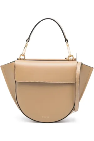 Wandler Taske, Dame, , ONE SIZE, Uld, Foldover Kamelbrun Taske med Håndtag