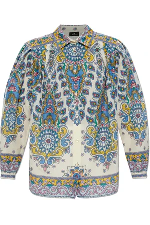 Etro Bluser & Skjorter, Dame, Flerfarvet, XS, Bomuld, Mønstret Skjorte