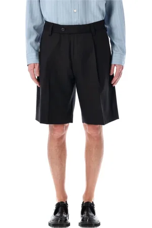 mfpen Shorts, Herre, Sort, XL, Uld, Klassiske uld shorts fin sort stribe