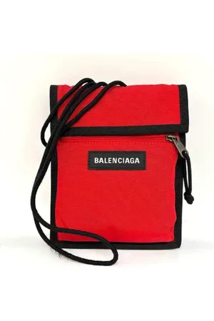 Balenciaga Pre-owned, Herre, Rød, ONE SIZE, Uld, Pre-owned Canvas balenciaga-tasker