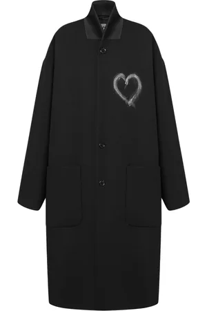 Moschino Frakke, Dame, Sort, XS, Lang Frakke