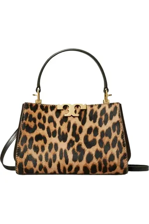 Tory Burch Taske, Dame, Brun, ONE SIZE, Uld, Leopard Print Mini Håndtaske