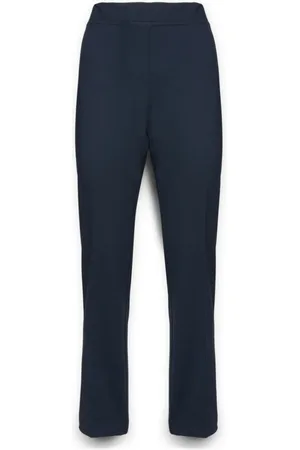 Elena Miro Bukser, Dame, Blå, M, Slim-Hose i Milano-Rib