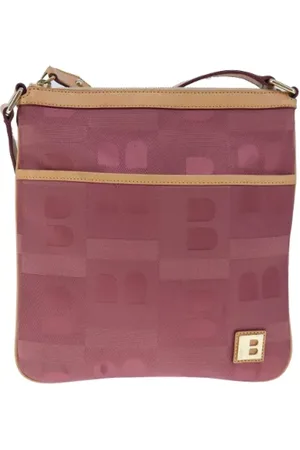 Bally Pre-owned, Dame, Lyserød, ONE SIZE, Uld, Pre-owned Canvas skuldertasker