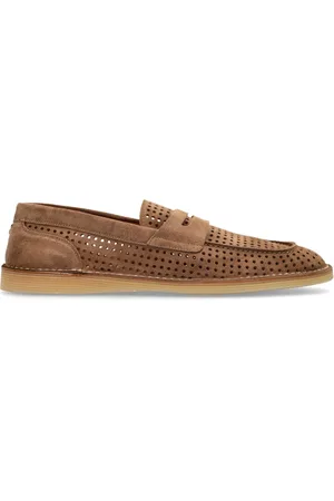 Dolce & Gabbana Sko, Herre, Brun, 44 EU, Suede, Suede sko type loafers