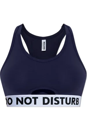 Moschino Sport, Dame, Blå, L, Bomuld, BH med logo