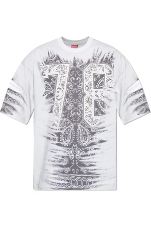 Diesel Top, Herre, Grå, S, Bomuld, T-shirt T-Boxt-78