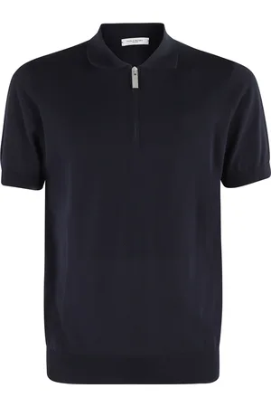 Paolo Pecora Top, Herre, Blå, S, Polo Skjorte