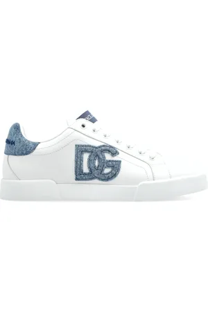 Dolce & Gabbana Sko, Dame, Hvid, 36 EU, Læder, Sneakers Portofino