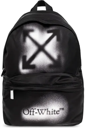 OFF-WHITE Taske, unisex, Sort, ONE SIZE, Rygsæk med trykt logo
