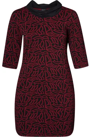 Pont Neuf Kjole, Dame, Rød, 2XL, Uld, Elegant Berna Kjole til hverdag & fest