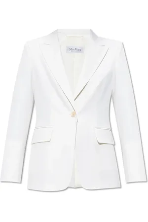Max Mara Jakke, Dame, Hvid, S, Uld, Uld Blazer ‘Palchi’