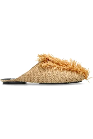 Jil Sander Sko, Dame, , 35 EU, Læder, Raffia Slides