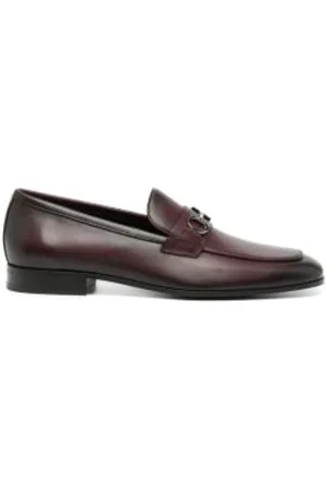 Salvatore Ferragamo Sko, Herre, Brun, 42 EU, Læder, Gancini Ornament Loafer