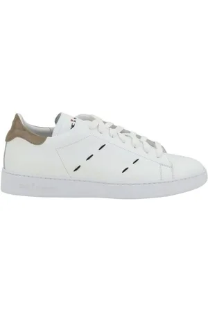 Kiton Sko, Herre, Hvid, 42 EU, Suede, Suede Heel Lace-Up Sneakers
