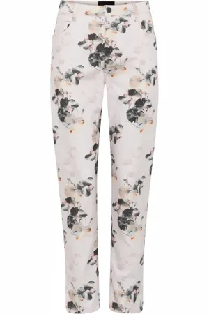 C.ro Bukser, Dame, Flerfarvet, 2XL, Bomuld, Blomstret Sommerbukser
