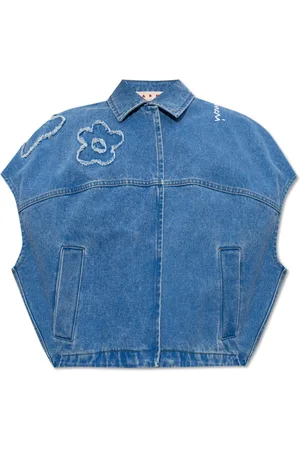 Marni Jakke, Dame, Blå, 2XS, Denim, Denim Vest