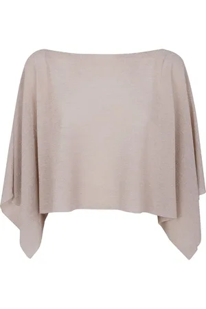 D.EXTERIOR Strik, Dame, Brun, S, Polyester, Hvid Tørklæde Elegant Tilbehør