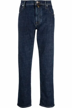 Incotex Jeans, Herre, Blå, W32, Bomuld, Komfortable 5P Bukser