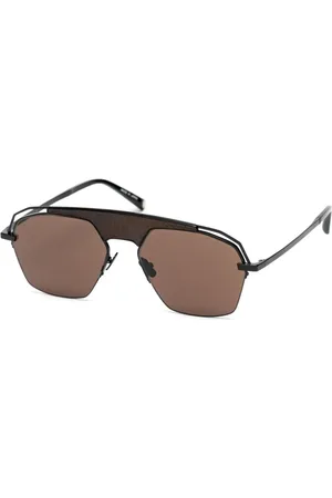 Belstaff Tilbehør, Herre, Brun, ONE SIZE, Titanium solbriller med japansk acetat