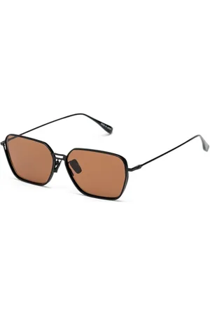 Belstaff Tilbehør, unisex, Sort, ONE SIZE, Håndlavet Rustfrit Stål Solbriller med UV-beskyttelse