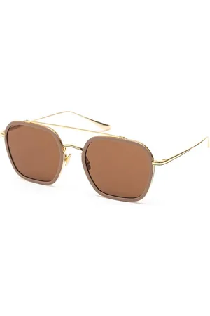 Belstaff Tilbehør, Herre, Gul, ONE SIZE, Titanium Solbriller med UV-beskyttelse