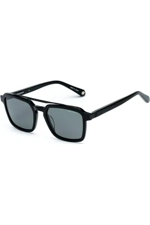 Belstaff Tilbehør, unisex, Sort, ONE SIZE, Sort Acetat solbriller med UV-beskyttelse