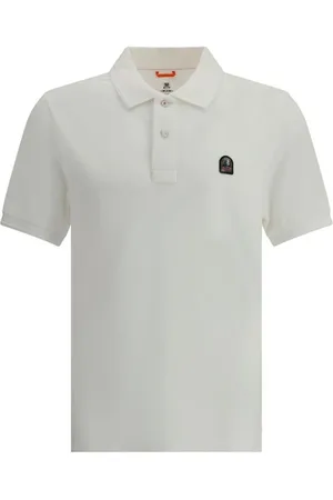 Parajumpers Top, Herre, Hvid, M, Sporty Polo Shirt med Logo Patch