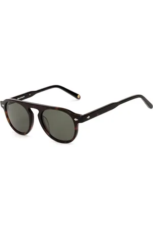 Belstaff Tilbehør, unisex, Brun, ONE SIZE, Brun Acetat solbriller med grønne linser