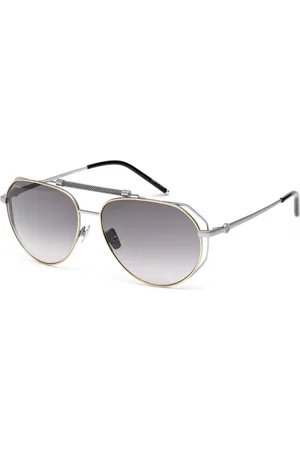 Belstaff Tilbehør, Herre, Grå, ONE SIZE, Titanium solbriller med høj kvalitet acetat