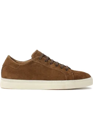 Kazar Sko, Herre, Brun, 42 EU, Uld, Brun sneakers med lav overdel