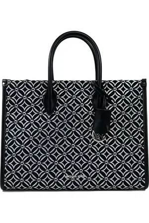 Michael Kors Taske, Dame, Sort, ONE SIZE, Læder, Sort Crossbody Tote Taske med Lynlås