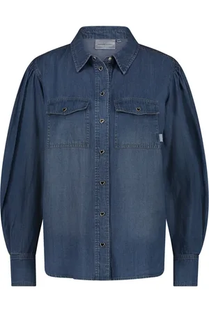 Fabienne Chapot Bluser & Skjorter, Dame, Blå, S, Denim, Fabienne Blouse